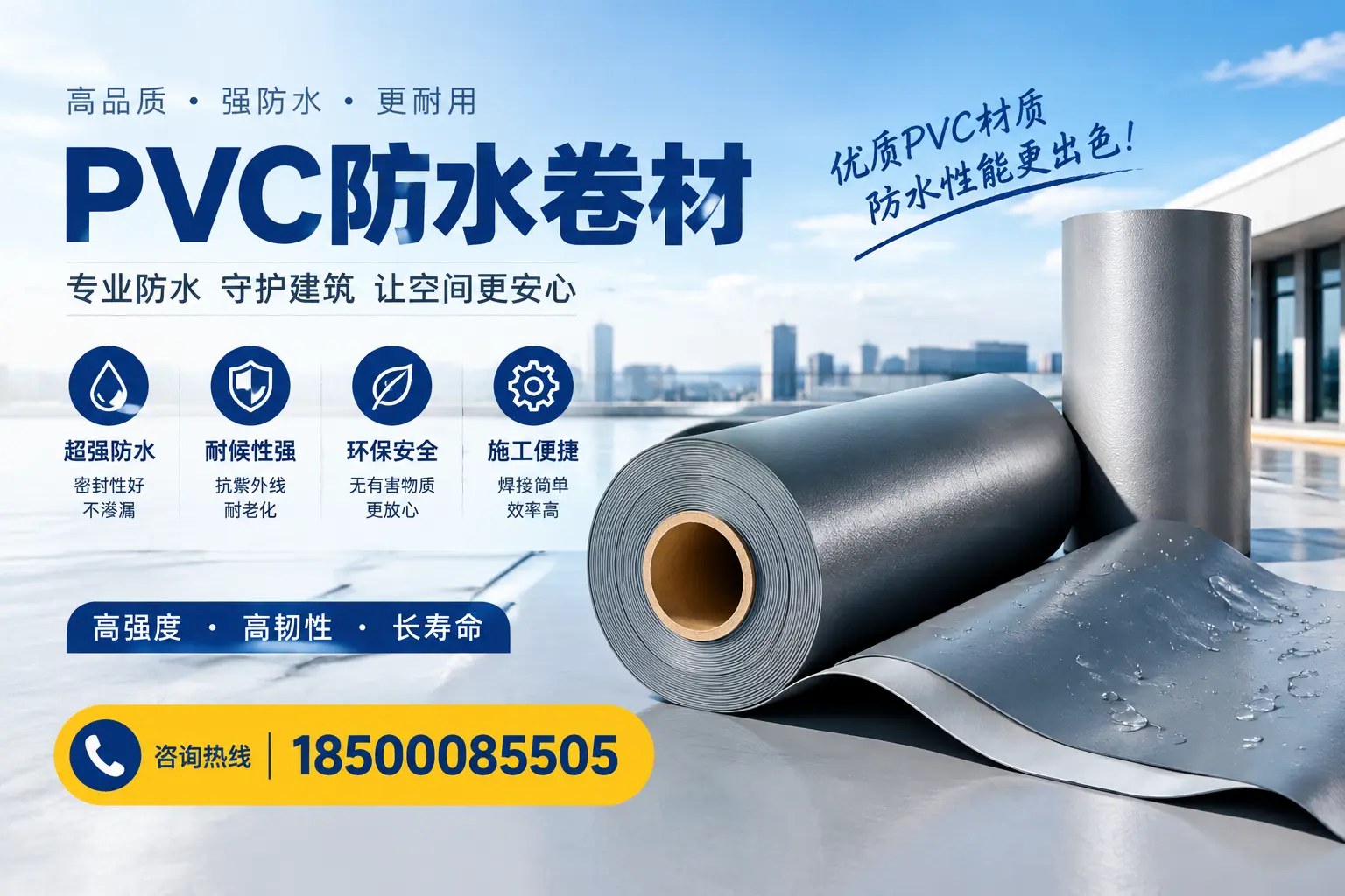 如何判断PVC防水卷材的质量优劣？塔城选购技巧